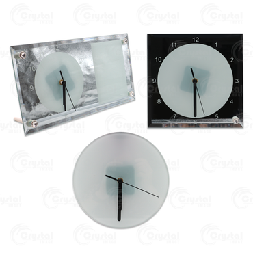 Sublimation Glass Clock Customizable