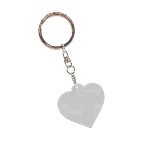 Metal Keychain (Silver / White)