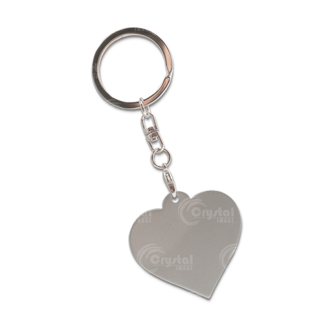 Metal Keychain (Silver / White)