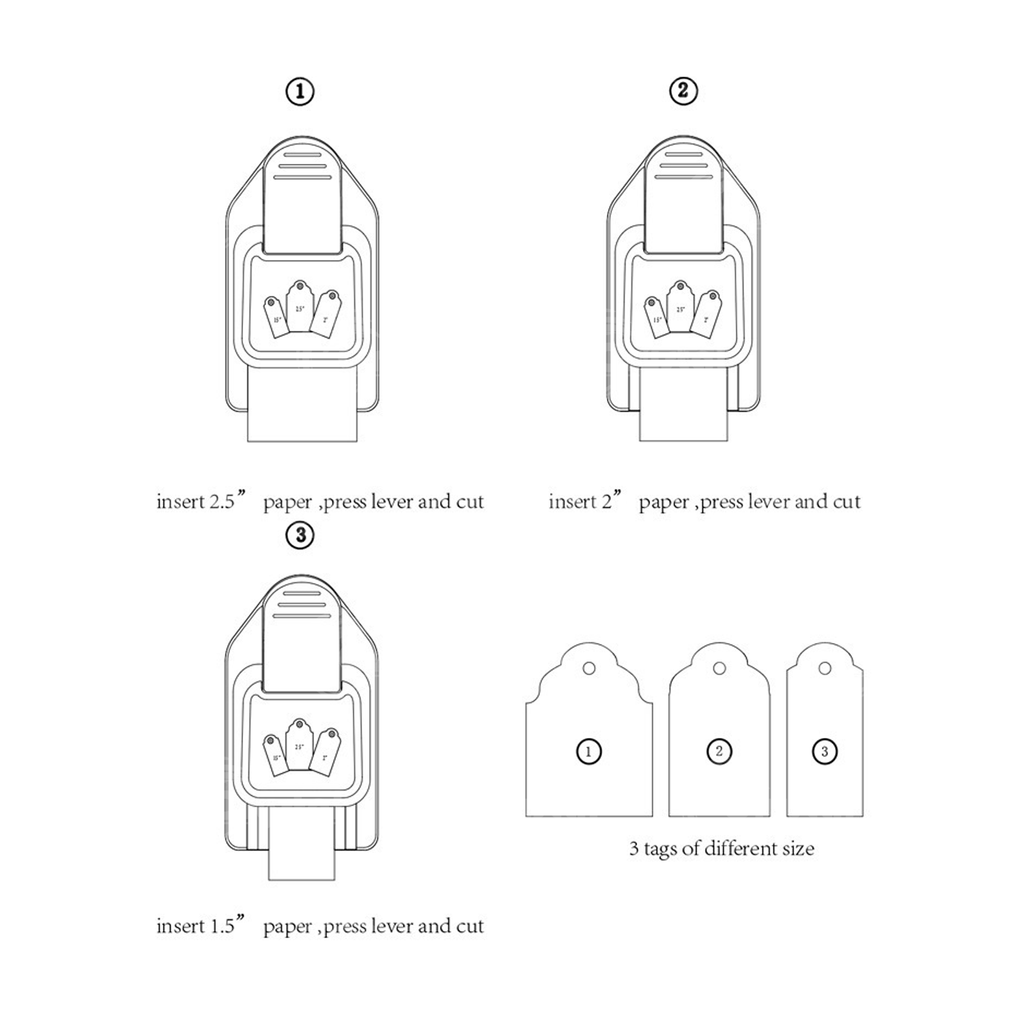 3 in 1 Tag Hole Puncher