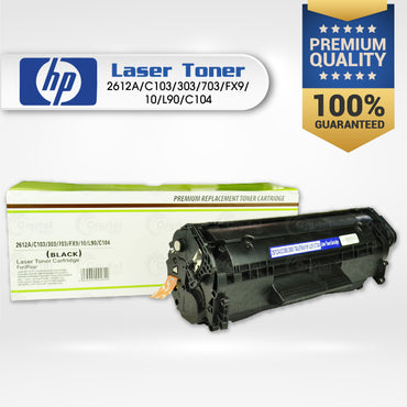 Laser Toner: HP 2612A C103 303 703 FX9 10 L90 C104