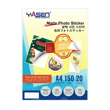 Yasen Matte Photo Sticker